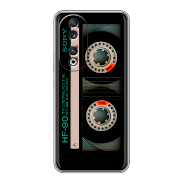 Силиконовый чехол на Huawei Honor 90 с принтом Кассета Силиконовый чехол на Huawei Honor 90 с принтом Кассета