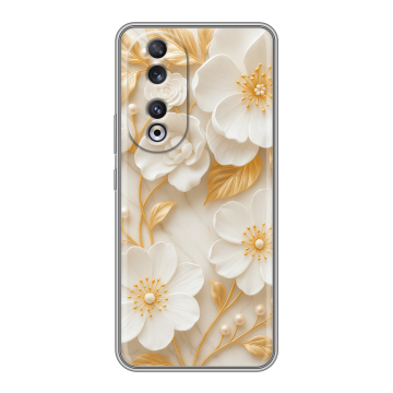 Силиконовый чехол на Huawei Honor 90 с принтом Цветы Силиконовый чехол на Huawei Honor 90 с принтом Цветы