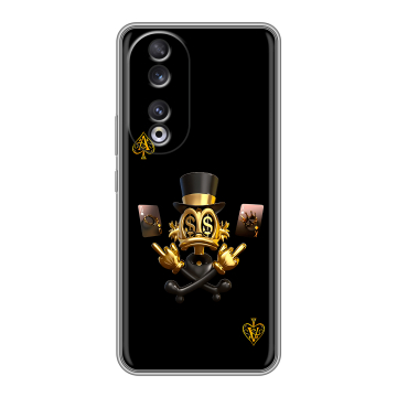 Силиконовый чехол на Huawei Honor 90 с принтом Золотой скрудж макдак