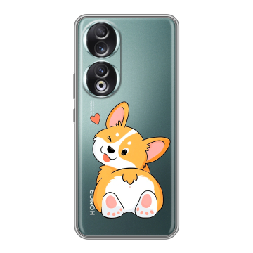Силиконовый чехол на Huawei Honor 90 с принтом Корги Силиконовый чехол на Huawei Honor 90 с принтом Корги