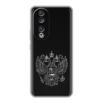 Силиконовый чехол на Huawei Honor 90 с принтом Герб России