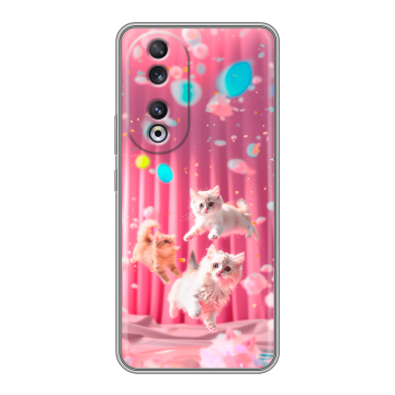Силиконовый чехол на Huawei Honor 90 с принтом милые котики