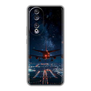 Силиконовый чехол на Huawei Honor 90 с принтом самолет Силиконовый чехол на Huawei Honor 90 с принтом самолет