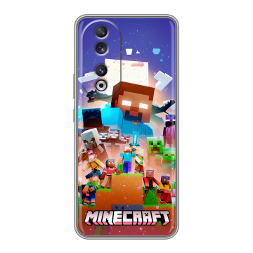 Силиконовый чехол на Huawei Honor 90 с принтом Майнкрафт Minecraft Силиконовый чехол на Huawei Honor 90 с принтом Майнкрафт Minecraft