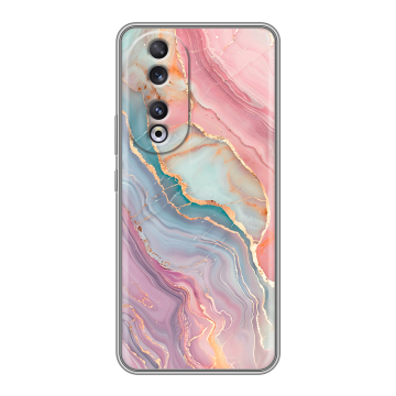 Силиконовый чехол на Huawei Honor 90 с принтом розовый мрамор Силиконовый чехол на Huawei Honor 90 с принтом розовый мрамор