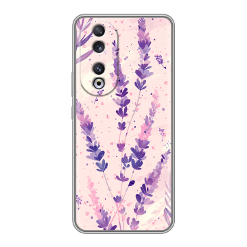 Силиконовый чехол на Huawei Honor 90 с принтом цветы лаванда Силиконовый чехол на Huawei Honor 90 с принтом цветы лаванда