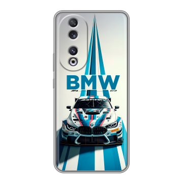 Силиконовый чехол на Huawei Honor 90 с принтом БМВ BMW Силиконовый чехол на Huawei Honor 90 с принтом БМВ BMW