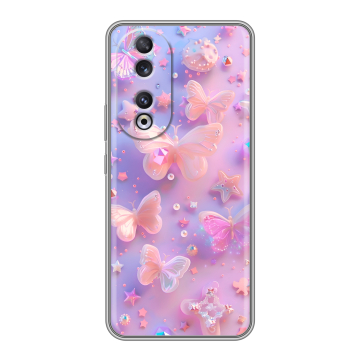 Силиконовый чехол на Huawei Honor 90 с принтом Бабочки