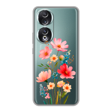 Силиконовый чехол на Huawei Honor 90 с принтом Цветы
