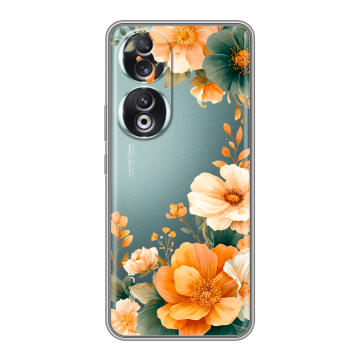 Силиконовый чехол на Huawei Honor 90 с принтом Цветы принт