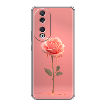 Силиконовый чехол на Huawei Honor 90 с принтом Розовая роза