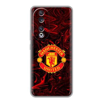 Силиконовый чехол на Huawei Honor 90 с принтом Manchester United