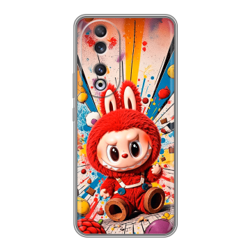 Силиконовый чехол на Huawei Honor 90 с принтом Labubu Лабубу Силиконовый чехол на Huawei Honor 90 с принтом Labubu Лабубу