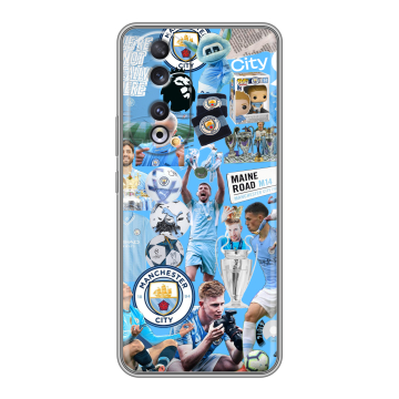 Силиконовый чехол на Huawei Honor 90 с принтом Man City Манчестер Сити