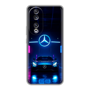 Силиконовый чехол на Huawei Honor 90 с принтом Mercedes Мерседес Силиконовый чехол на Huawei Honor 90 с принтом Mercedes Мерседес