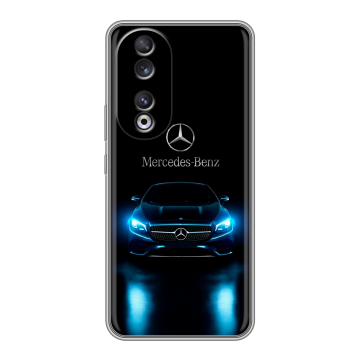 Силиконовый чехол на Huawei Honor 90 с принтом Mercedes Мерседес