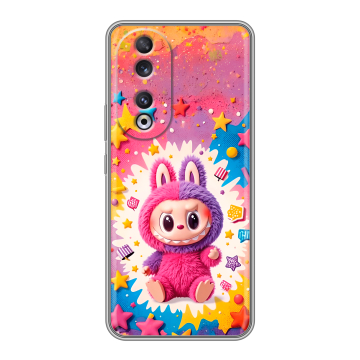 Силиконовый чехол на Huawei Honor 90 с принтом Labubu Лабубу Силиконовый чехол на Huawei Honor 90 с принтом Labubu Лабубу