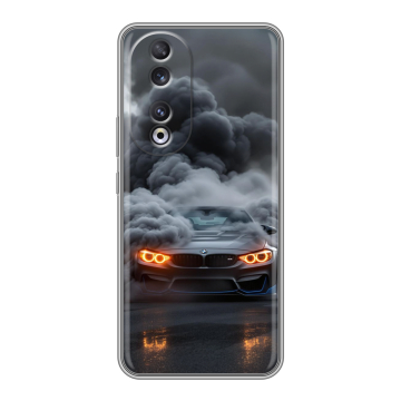 Силиконовый чехол на Huawei Honor 90 с принтом BMW БМВ Силиконовый чехол на Huawei Honor 90 с принтом BMW БМВ