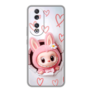 Силиконовый чехол на Huawei Honor 90 с принтом Labubu Лабубу