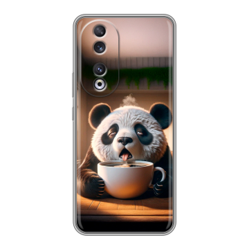 Силиконовый чехол на Huawei Honor 90 с принтом смешная панда Силиконовый чехол на Huawei Honor 90 с принтом смешная панда