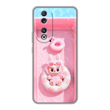 Силиконовый чехол на Huawei Honor 90 с принтом Labubu Лабубу Силиконовый чехол на Huawei Honor 90 с принтом Labubu Лабубу