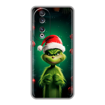 Силиконовый чехол на Huawei Honor 90 с принтом Гринч Новый год Рождество
