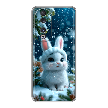 Силиконовый чехол на Huawei Honor 90 с принтом Новый год
