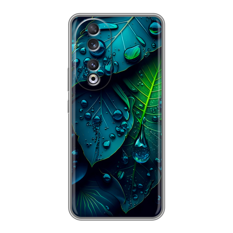 Силиконовый чехол на Huawei Honor 90 с принтом Листья Силиконовый чехол на Huawei Honor 90 с принтом Листья