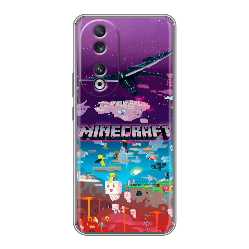 Силиконовый чехол на Huawei Honor 90 с принтом Майнкрафт Minecraft Силиконовый чехол на Huawei Honor 90 с принтом Майнкрафт Minecraft