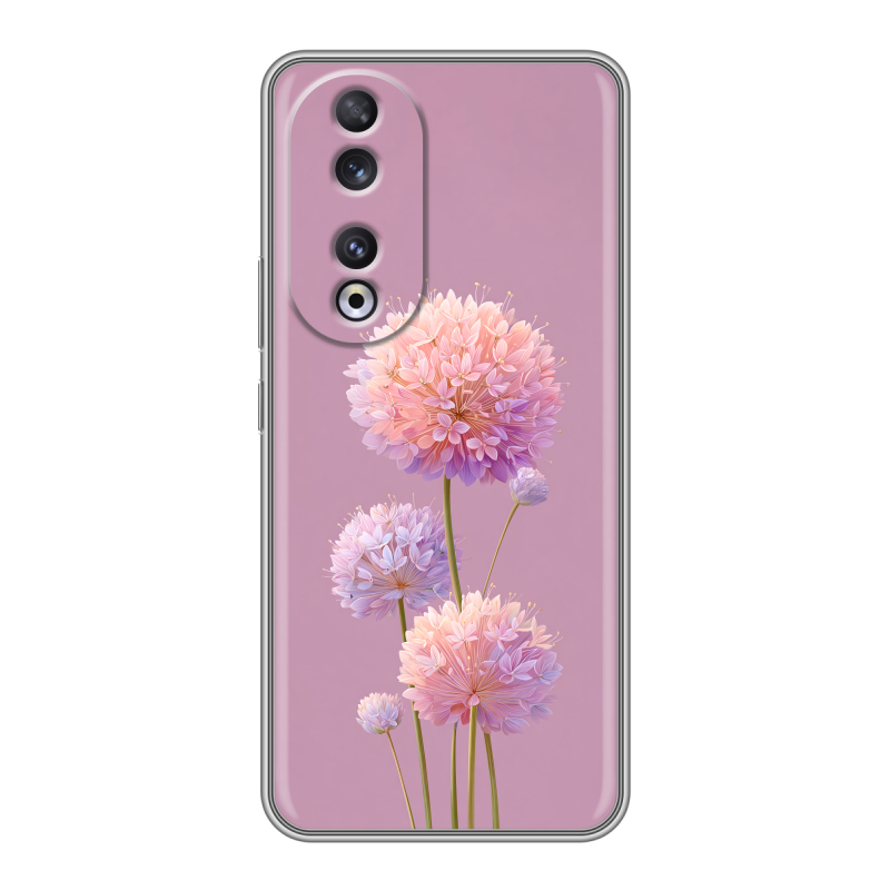 Силиконовый чехол на Huawei Honor 90 с принтом Цветы Силиконовый чехол на Huawei Honor 90 с принтом Цветы