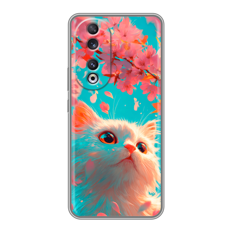 Силиконовый чехол на Huawei Honor 90 с принтом Красивый кот Силиконовый чехол на Huawei Honor 90 с принтом Красивый кот