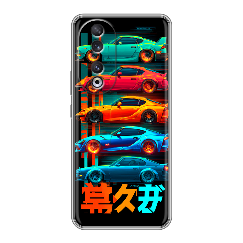 Силиконовый чехол на Huawei Honor 90 с принтом машины тачки Силиконовый чехол на Huawei Honor 90 с принтом машины тачки