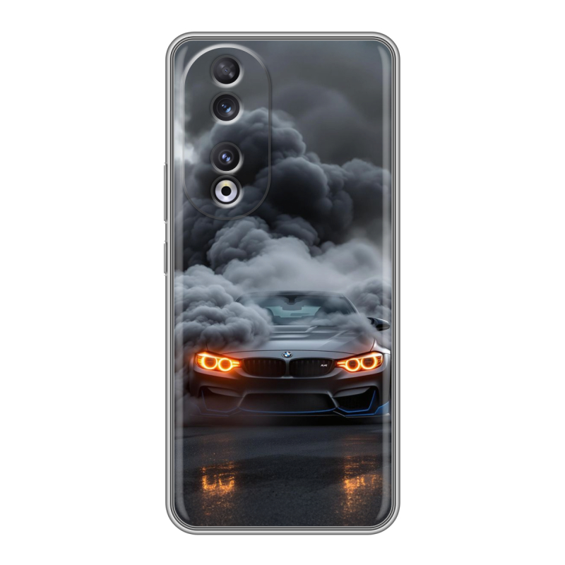 Силиконовый чехол на Huawei Honor 90 с принтом BMW БМВ Силиконовый чехол на Huawei Honor 90 с принтом BMW БМВ