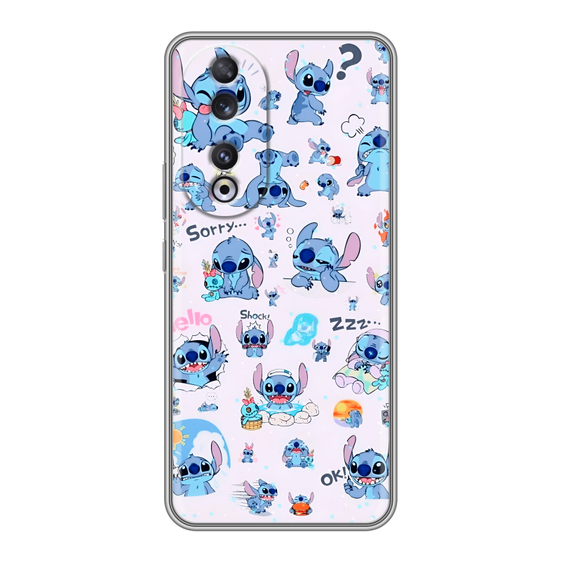 Силиконовый чехол на Huawei Honor 90 с принтом Лило и Стич Силиконовый чехол на Huawei Honor 90 с принтом Лило и Стич