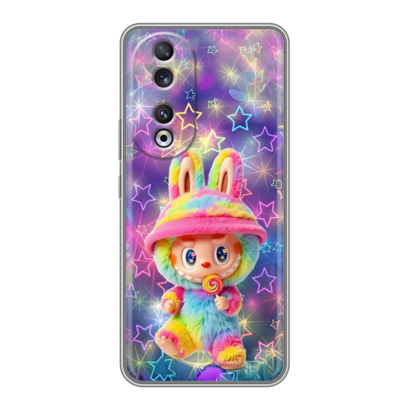 Силиконовый чехол на Huawei Honor 90 с принтом Labubu Лабубу Силиконовый чехол на Huawei Honor 90 с принтом Labubu Лабубу