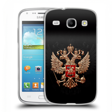 Силиконовый чехол на Samsung Galaxy Core с принтом Герб России Силиконовый чехол на Samsung Galaxy Core с принтом Герб России