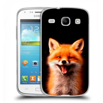 Силиконовый чехол на Samsung Galaxy Core с принтом Лиса Силиконовый чехол на Samsung Galaxy Core с принтом Лиса