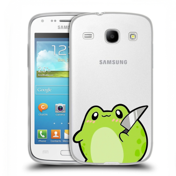 Силиконовый чехол на Samsung Galaxy Core с принтом Лягушенок Силиконовый чехол на Samsung Galaxy Core с принтом Лягушенок