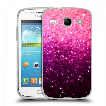 Силиконовый чехол на Samsung Galaxy Core с принтом Блестки