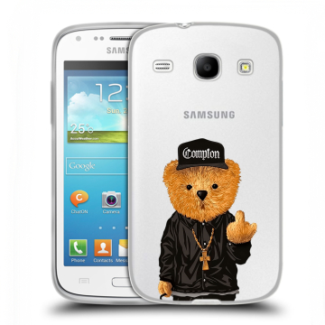 Силиконовый чехол на Samsung Galaxy Core с принтом Плюшевый медведь