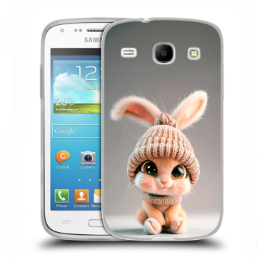 Силиконовый чехол на Samsung Galaxy Core с принтом Кролик