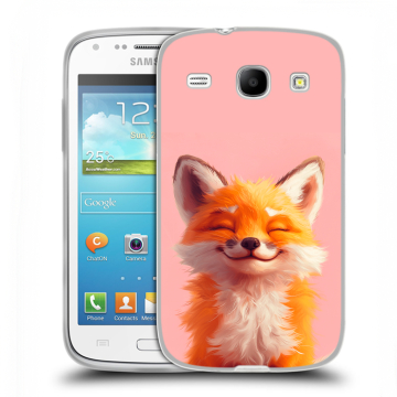 Силиконовый чехол на Samsung Galaxy Core с принтом милая лиса