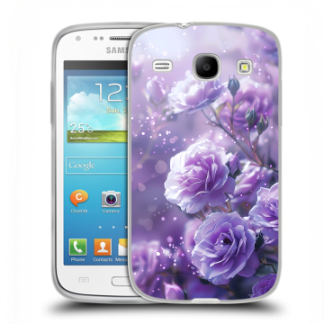 Силиконовый чехол на Samsung Galaxy Core с принтом Розы цветы
