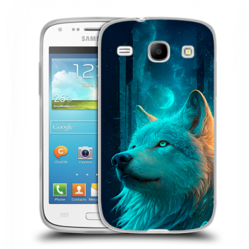 Силиконовый чехол на Samsung Galaxy Core с принтом бабочки саккура