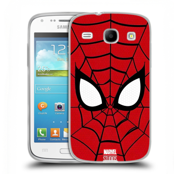 Силиконовый чехол на Samsung Galaxy Core с принтом человек паук spiderman