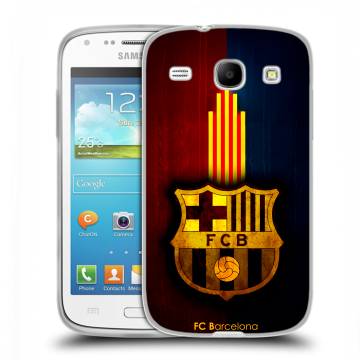Силиконовый чехол на Samsung Galaxy Core с принтом Барселона Barcelona