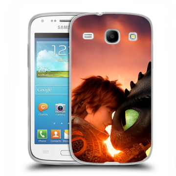 Силиконовый чехол на Samsung Galaxy Core с принтом Как приручить дракона