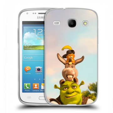 Силиконовый чехол на Samsung Galaxy Core с принтом Шрек Shrek