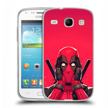 Силиконовый чехол на Samsung Galaxy Core с принтом Дедпул Deadpool