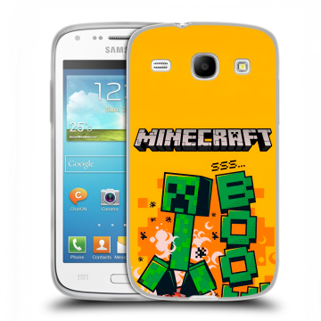 Силиконовый чехол на Samsung Galaxy Core с принтом Майнкрафт Minecraft Силиконовый чехол на Samsung Galaxy Core с принтом Майнкрафт Minecraft